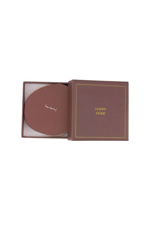 Zusss Set van 6 onderzetters - Happy home