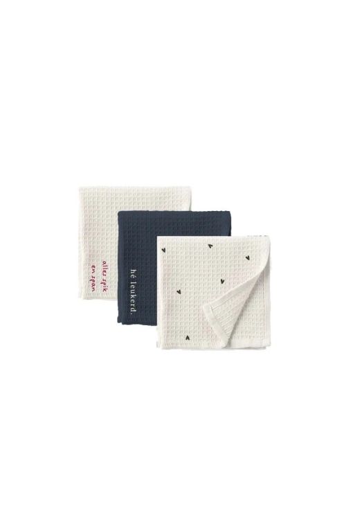 Zusss Set van vaatdoekjes - Multicolor - 3 stuks