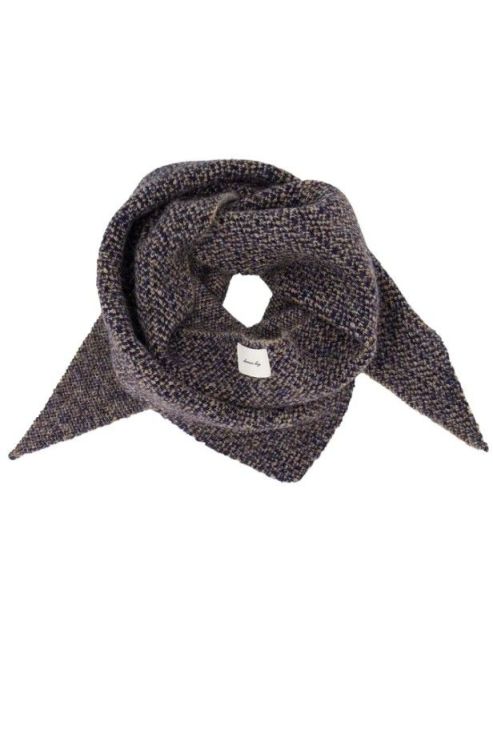 Zusss Sjaaltje - Herringbone driehoek - Dark Navy Zusss Sjaaltje - Herringbone driehoek - Dark Navy