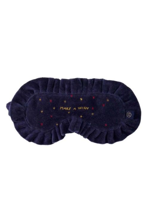 Zusss Slaapmaskertje - Velvet sterren donkerblauw/goud