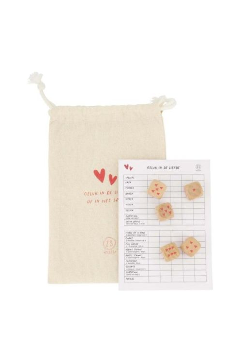 Zusss Spelletje - Yahtzaa - Wit/rood