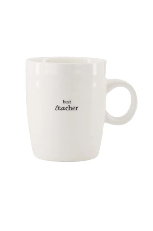 Zusss Theemok - Best teacher - wit/zwart