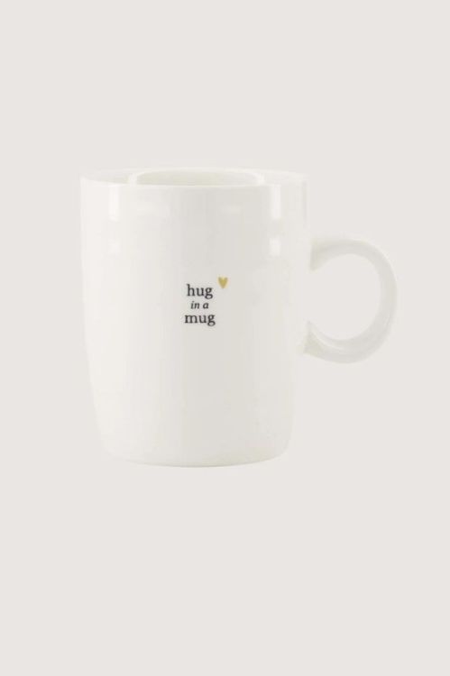 Zusss Theemok - Hug in a mug - wit/roze Zusss Theemok - Hug in a mug - wit/roze
