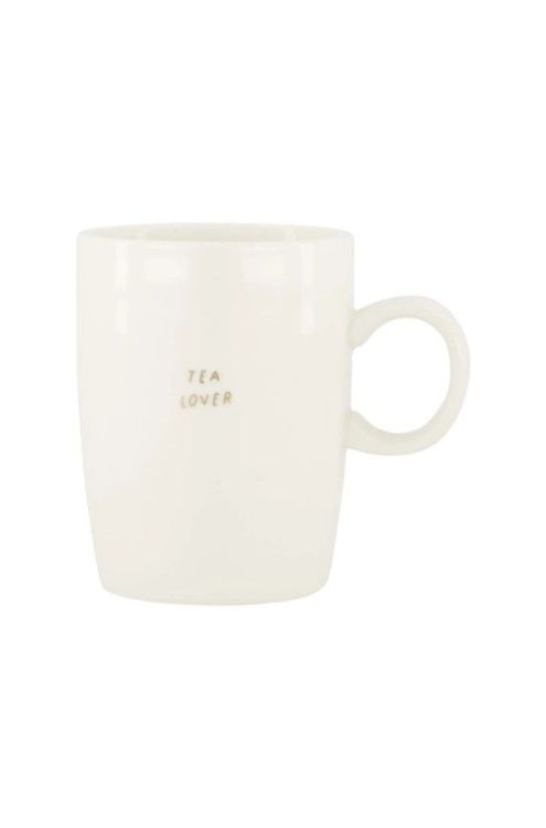 Zusss Theemok Tea lover - wit/goud