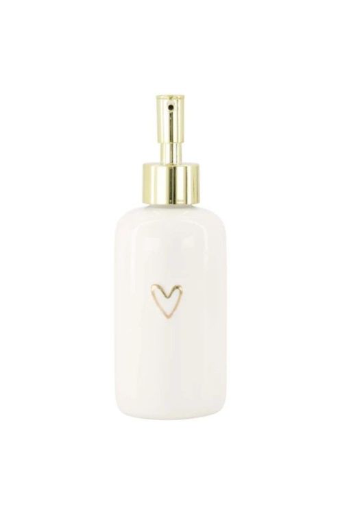 Zusss Zeeppomp - Heart - Wit/goud Zusss Zeeppomp - Heart - Wit/goud