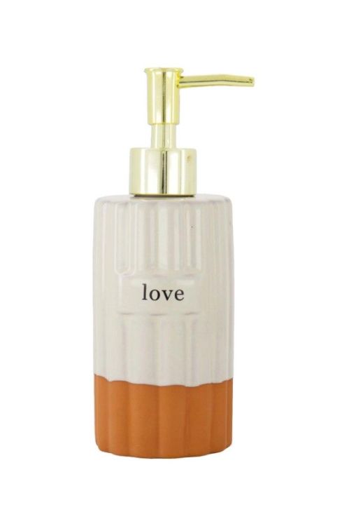 Zusss Zeeppomp - Love - Terracotta - off white